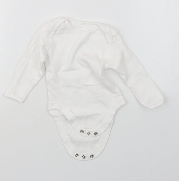 George Baby White   Babygrow One-Piece Size 3-6 Months