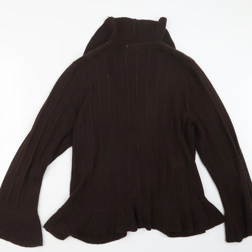 Soon Womens Brown  Knit Cardigan Jumper Size 18
