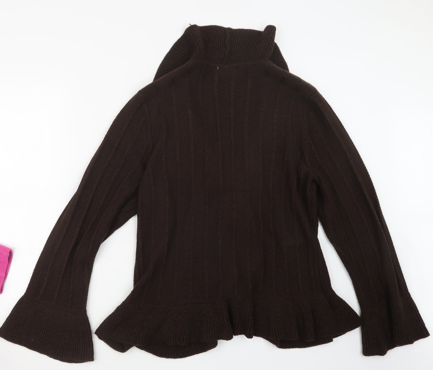 Soon Womens Brown  Knit Cardigan Jumper Size 18