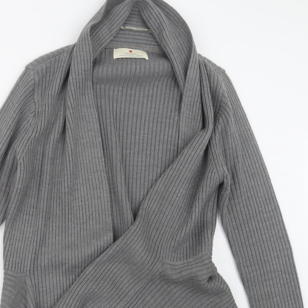 Atmosphere Womens Grey  Knit Cardigan Jumper Size 14