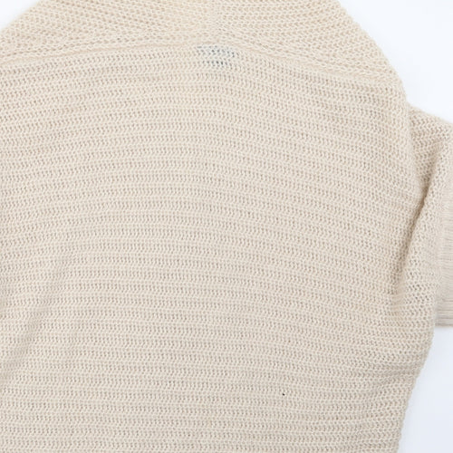 Topshop Womens Beige  Knit Cardigan Jumper Size 10