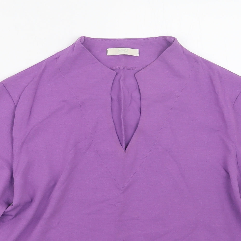 Marks and Spencer Womens Purple   Basic T-Shirt Size 16