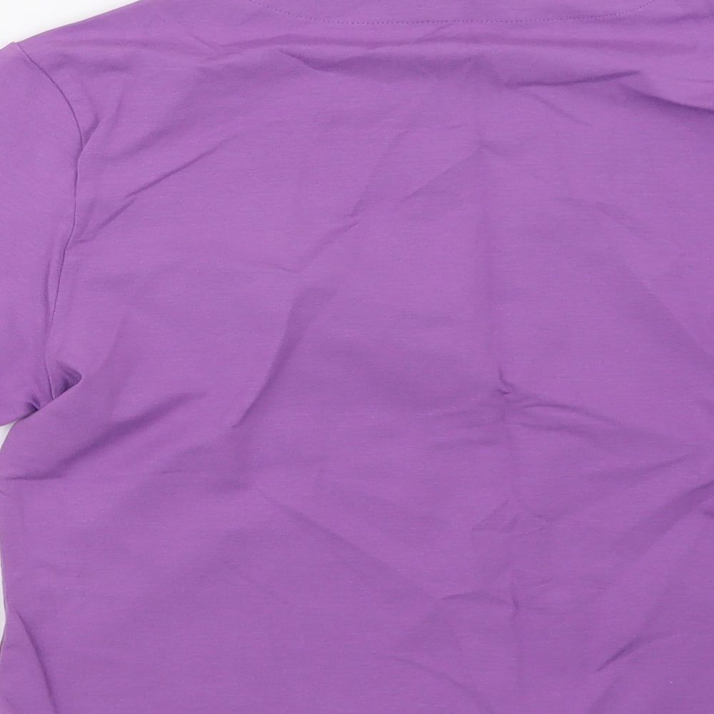 Marks and Spencer Womens Purple   Basic T-Shirt Size 16