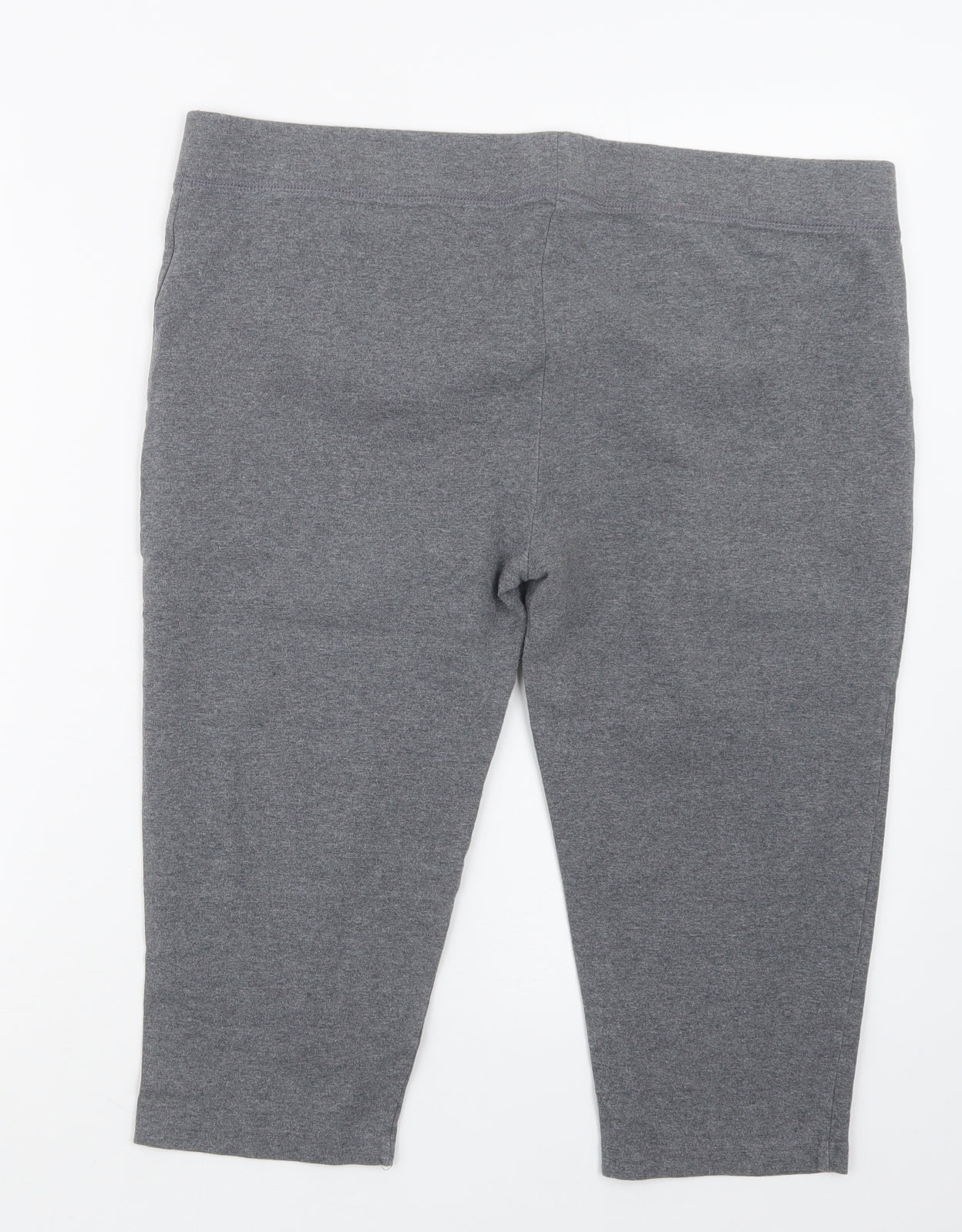 E-vie Womens Grey   Cropped Leggings Size 2XL