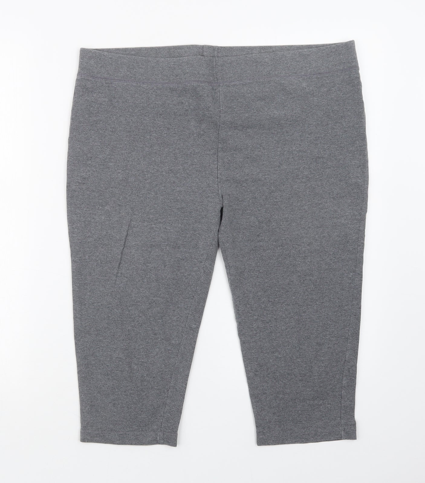 E-vie Womens Grey   Cropped Leggings Size 2XL