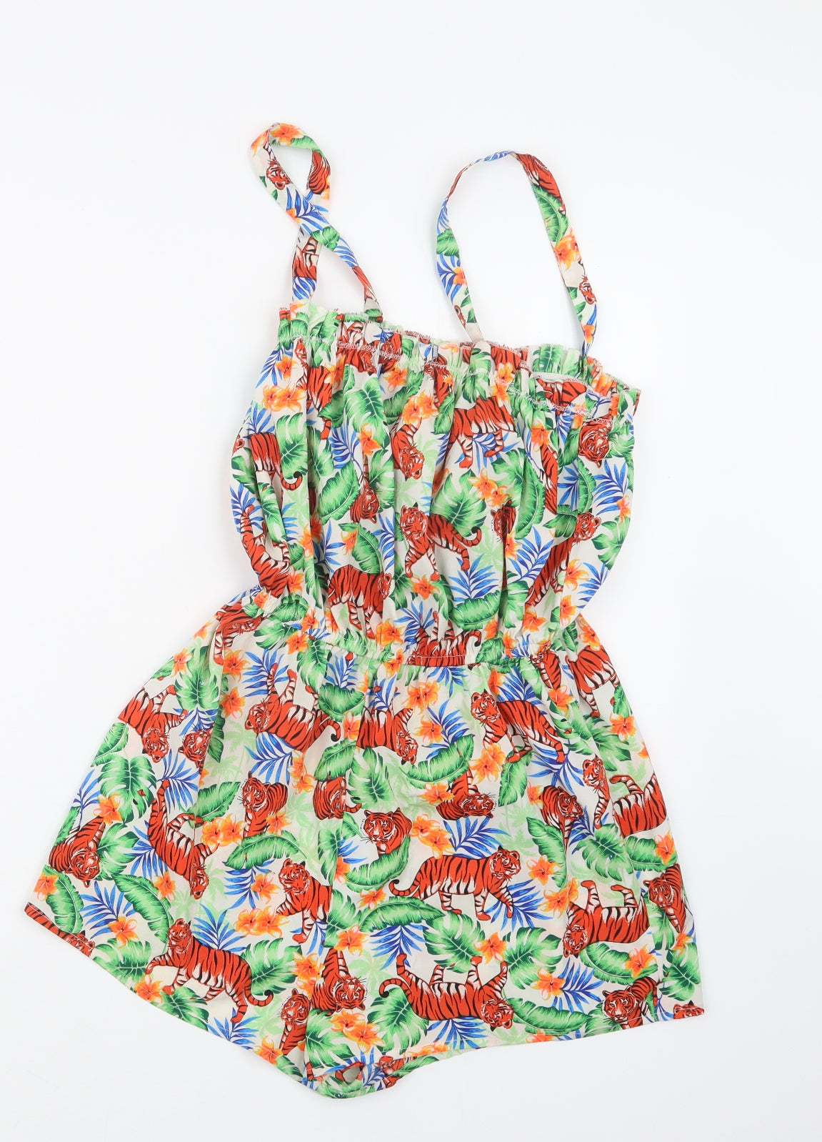 New Look Girls Green Geometric  Playsuit One-Piece Size 12-13 Years