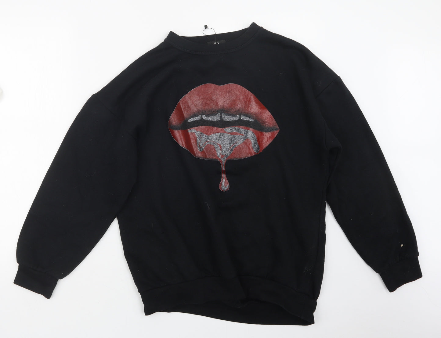 AX Paris Womens Black  Knit Pullover Jumper Size M