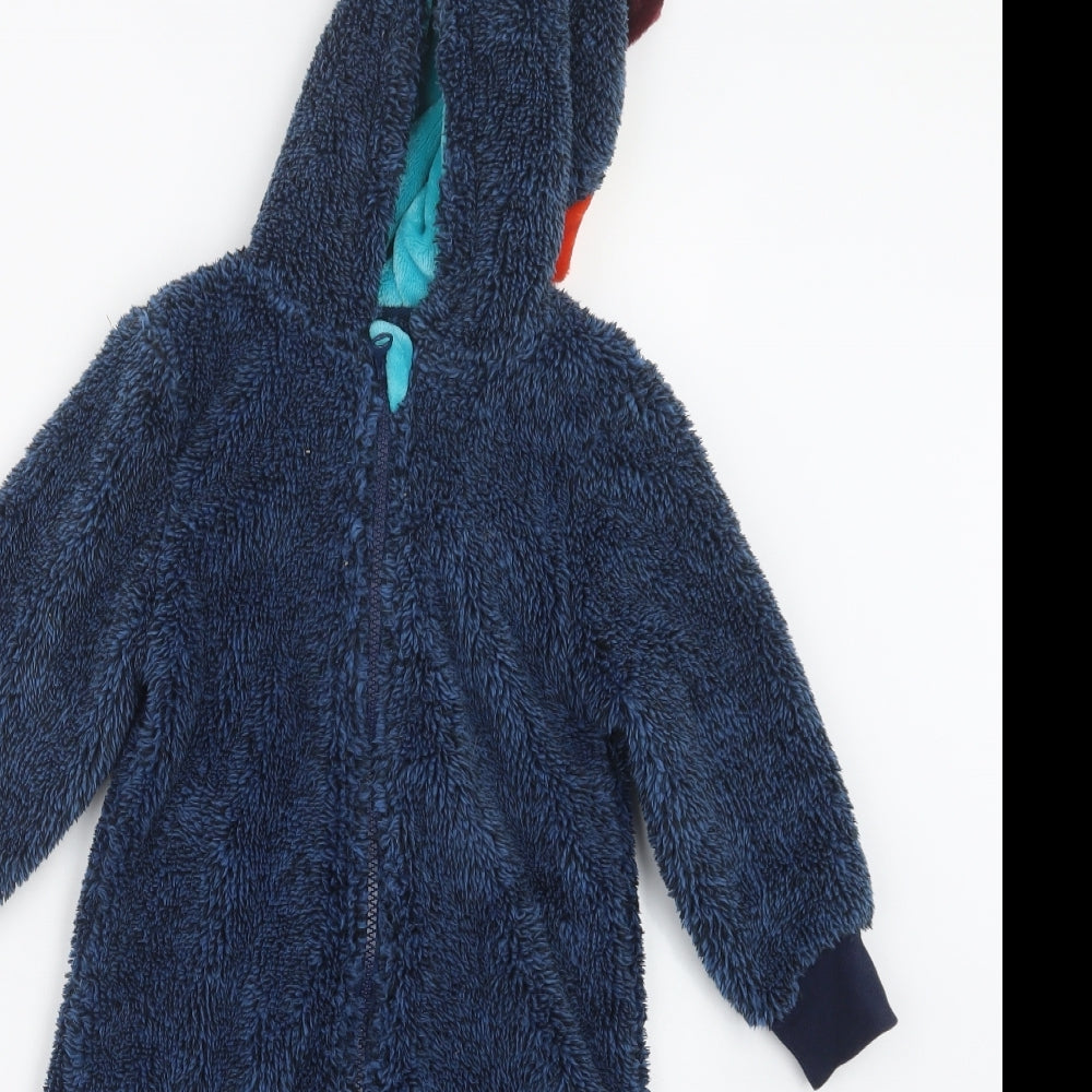 NEXT Boys Blue Geometric  Babydoll One Piece Size 18-24 Months