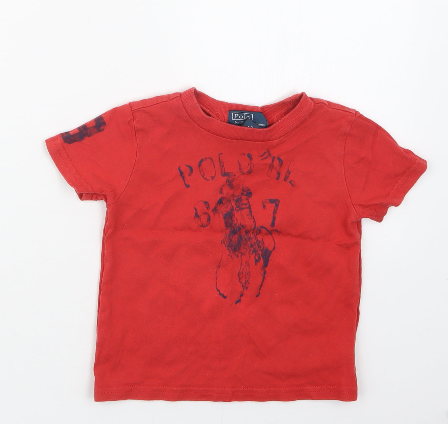 Polo Ralph Lauren Boys Red   Basic T-Shirt Size 12-18 Months