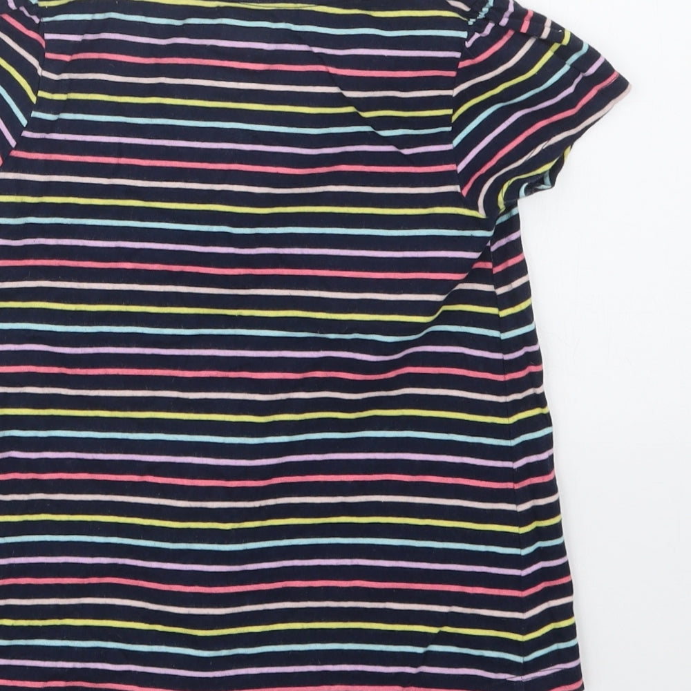 Gap Girls Blue Striped  Basic T-Shirt Size 5 Years