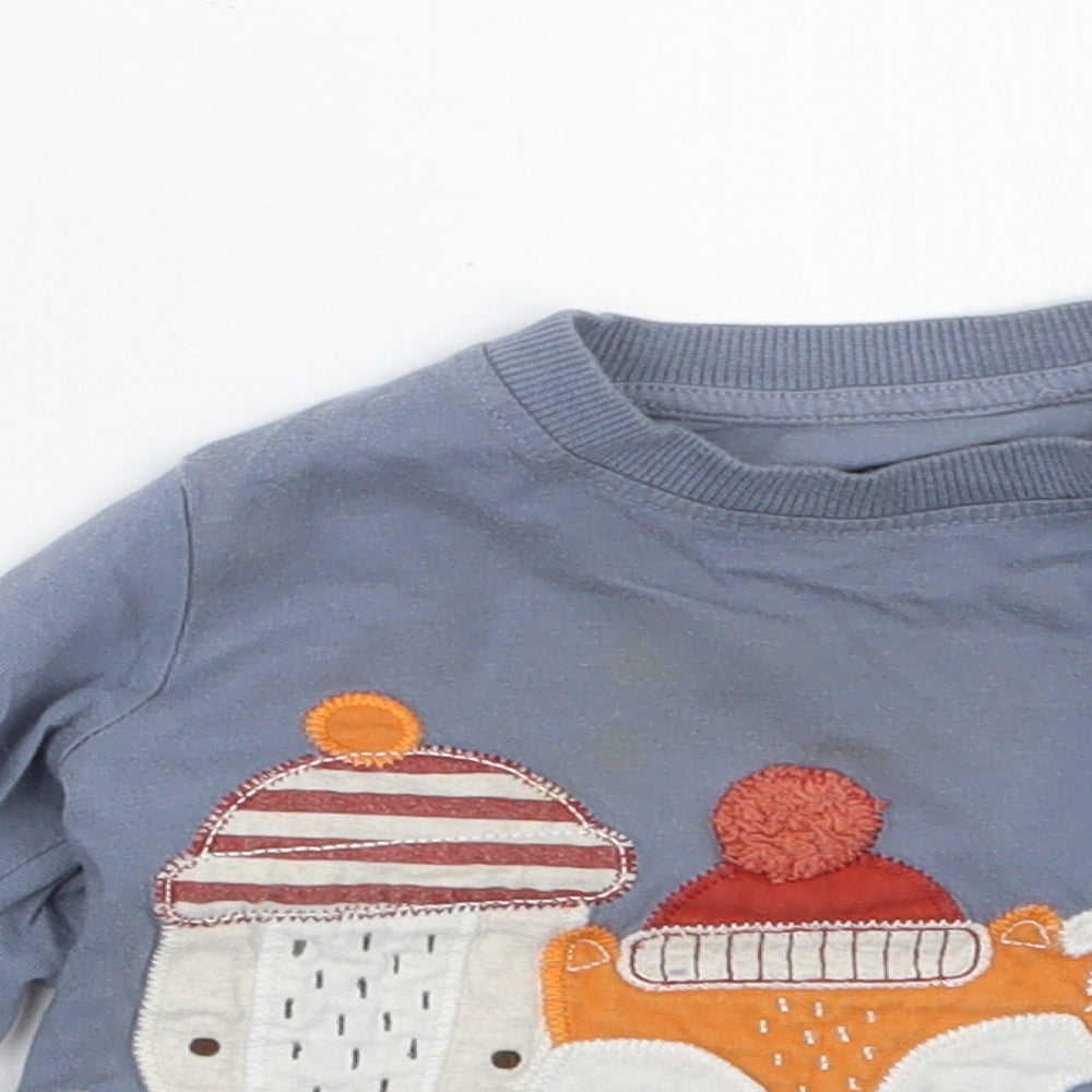 Nutmeg Boys Grey   Basic T-Shirt Size 12-18 Months