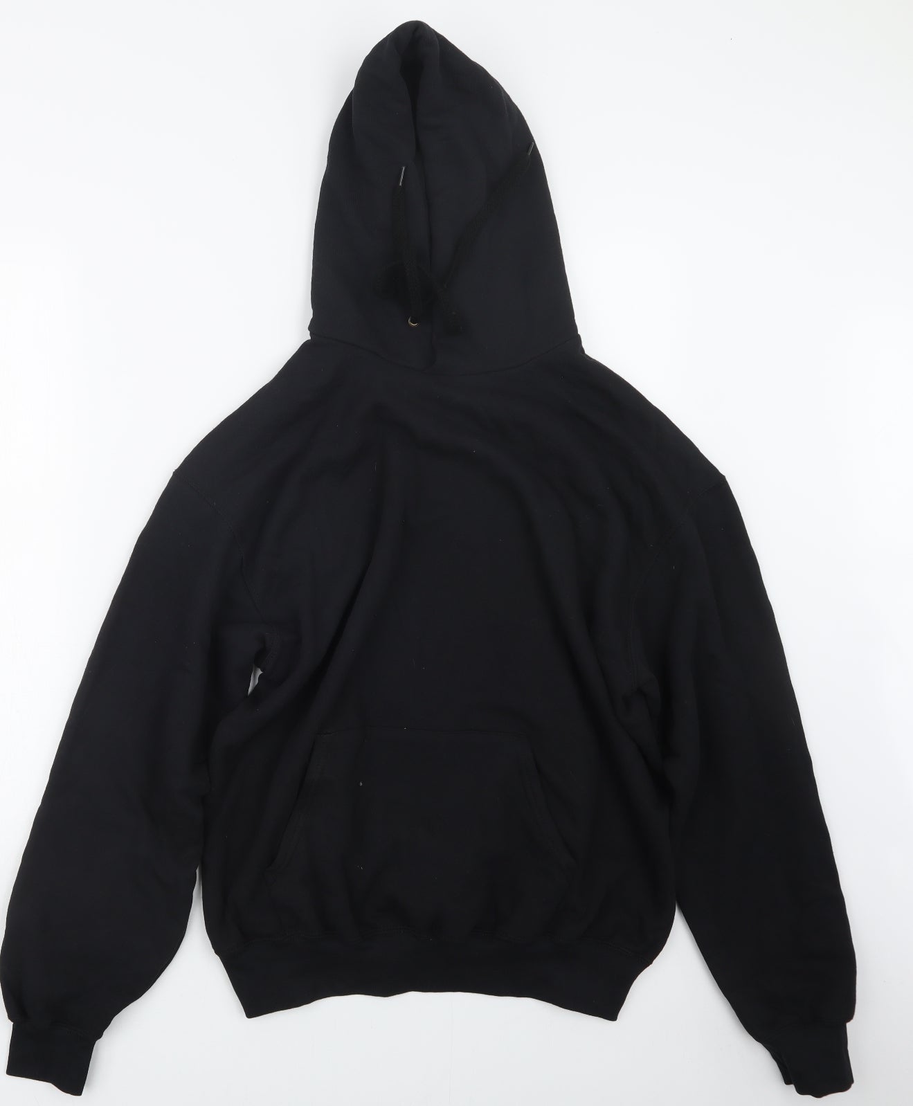 Fruit of the Loom Mens Black   Pullover Hoodie Size L