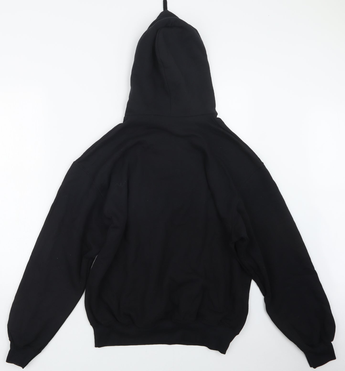 Fruit of the Loom Mens Black   Pullover Hoodie Size L