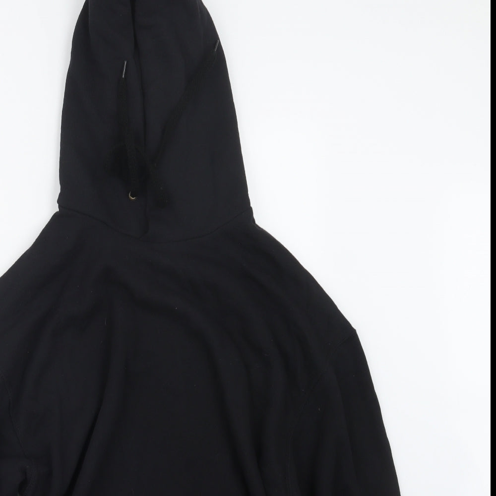Fruit of the Loom Mens Black   Pullover Hoodie Size L