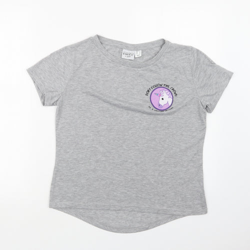 Bravado Womens Grey   Basic T-Shirt Size 14