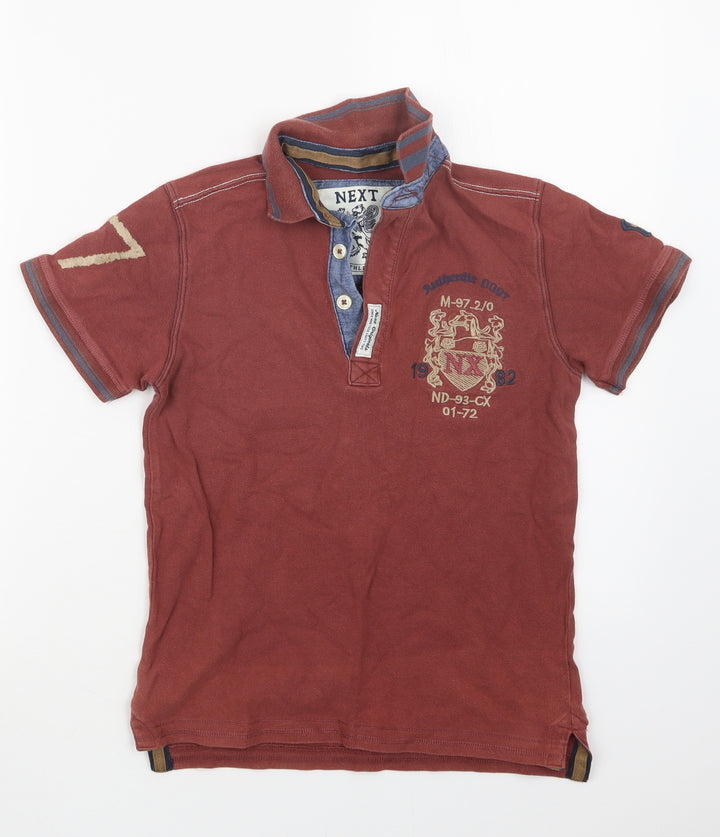 NEXT Boys Brown Basic Polo Size 9 Years