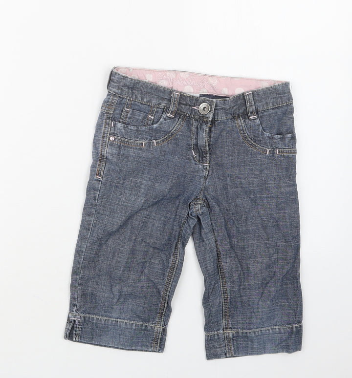 NEXT Girls Blue Denim Straight Jeans Size 6 Years