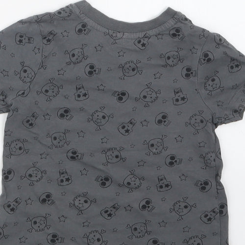 George Boys Grey Geometric  Basic T-Shirt Size 12-18 Months