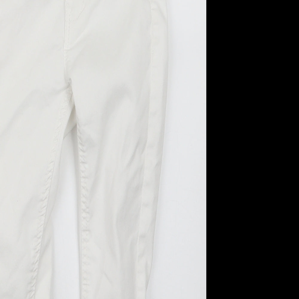 Marks and Spencer Girls White  Denim Capri Jeans Size 6-7 Years