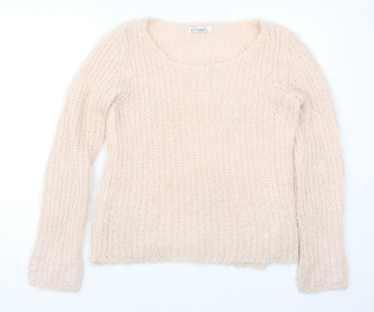 Exuiss's Womens Pink  Knit Pullover Jumper One Size