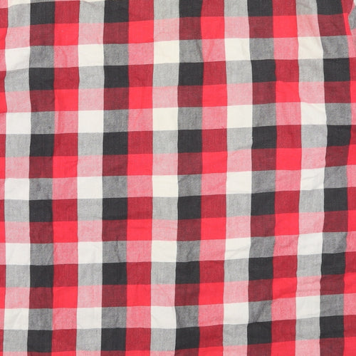 Friendship Mens Red Check   Button-Up Size XL