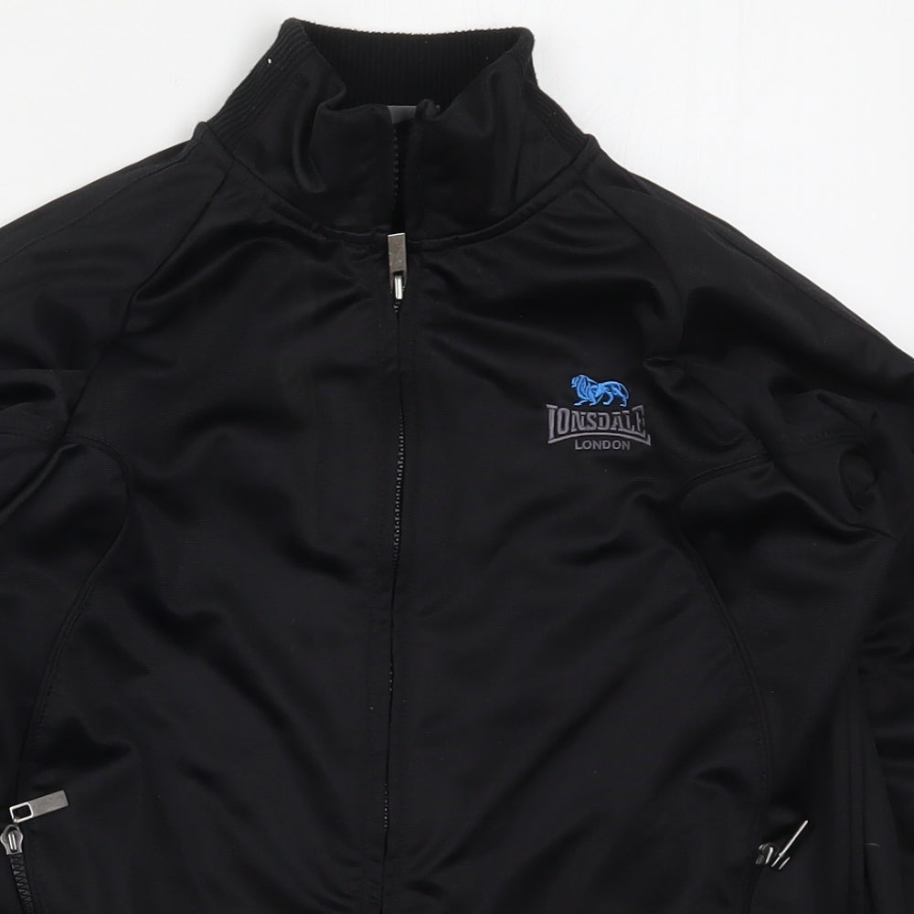 Lonsdale Boys Black   Full Zip Sweatshirt Size 7-8 Years