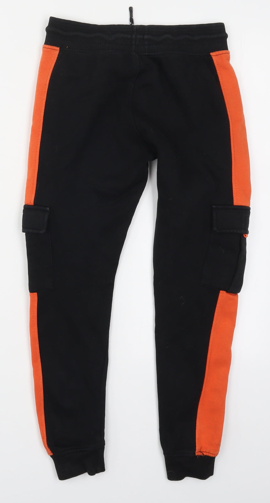 George Boys Orange   Sweatpants Trousers Size 9-10 Years - Black and Orange