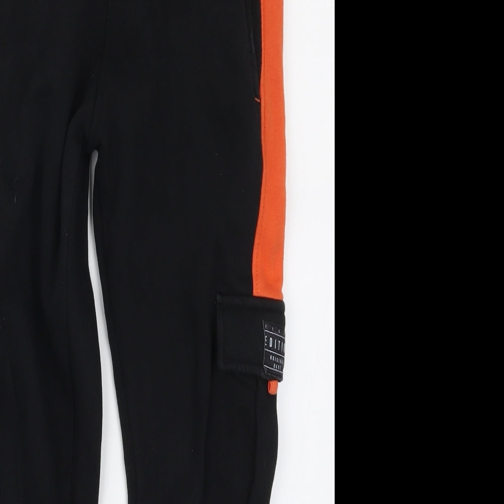 George Boys Orange   Sweatpants Trousers Size 9-10 Years - Black and Orange