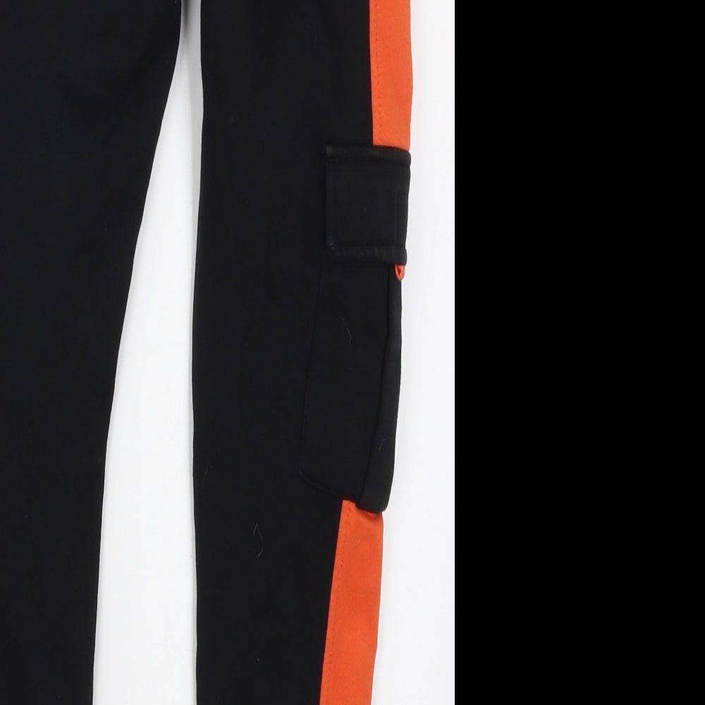 George Boys Orange   Sweatpants Trousers Size 9-10 Years - Black and Orange