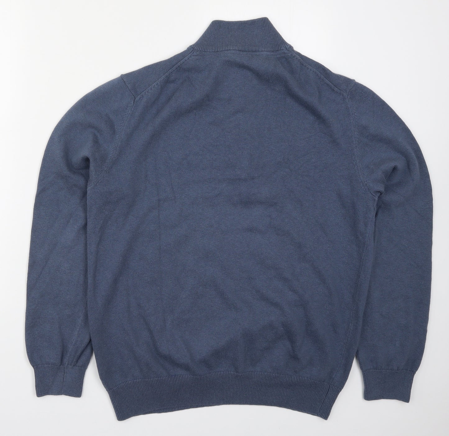 Crew Clothing Mens Blue  Knit Pullover Jumper Size L
