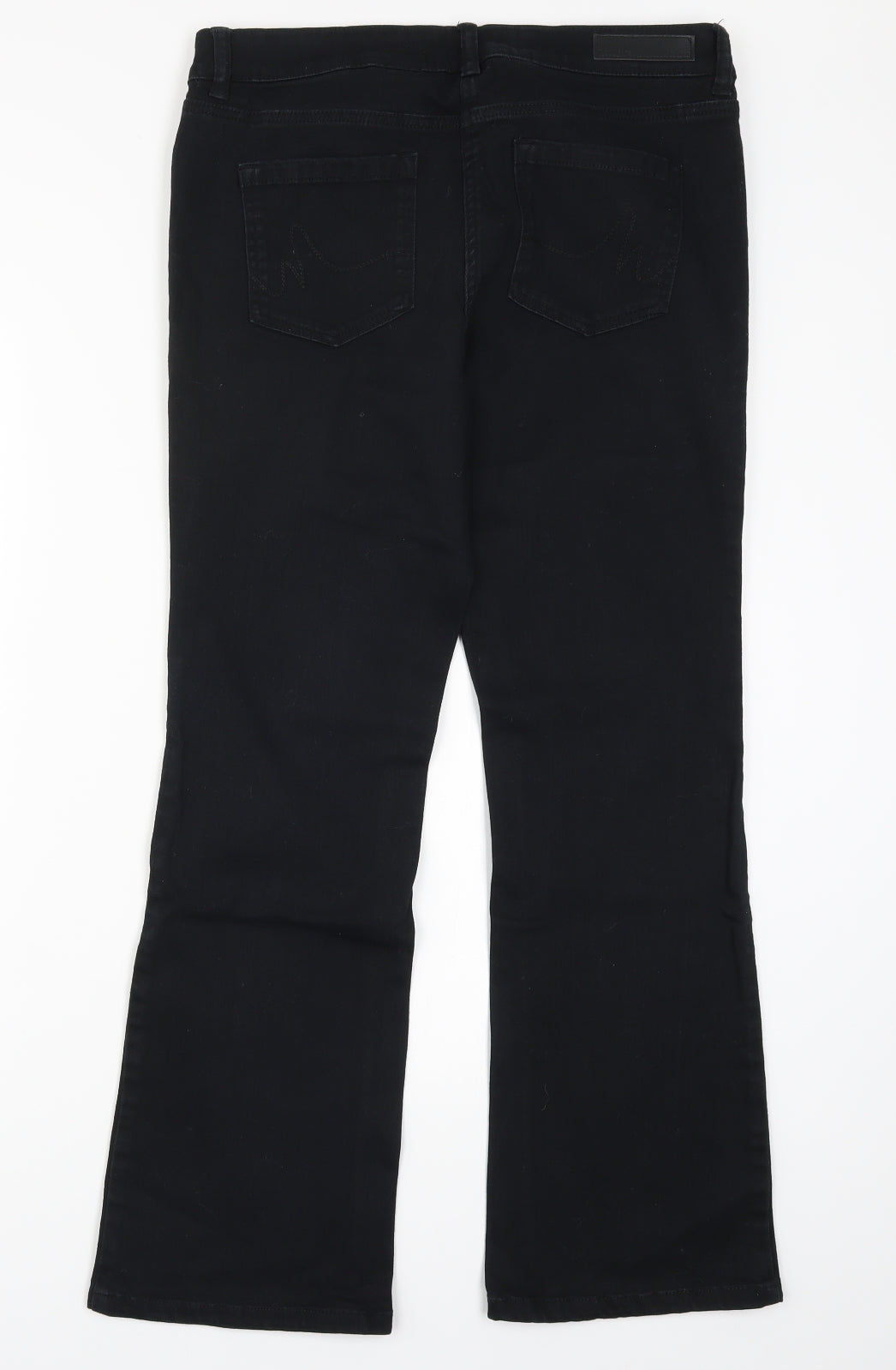 NEXT Womens Black  Denim Bootcut Jeans Size 14 L28.5 in
