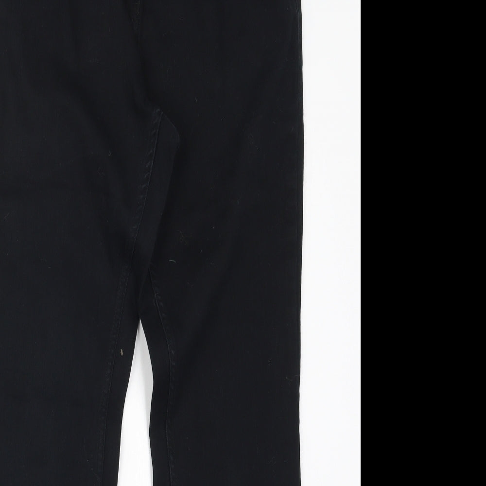 NEXT Womens Black  Denim Bootcut Jeans Size 14 L28.5 in