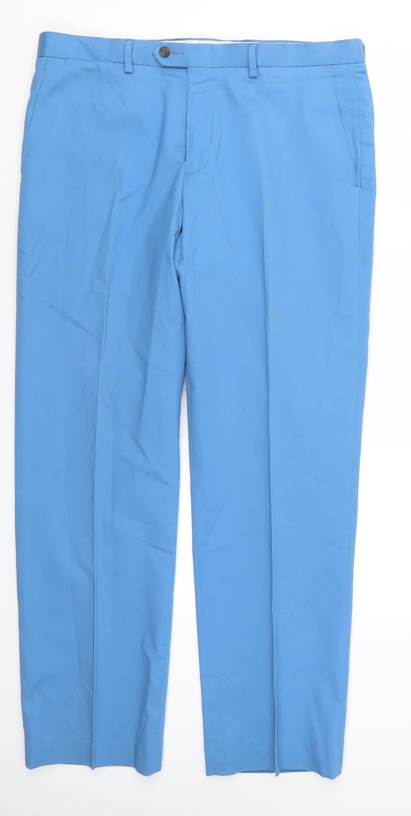 Marks and Spencer Mens Blue   Trousers  Size 36 L31 in