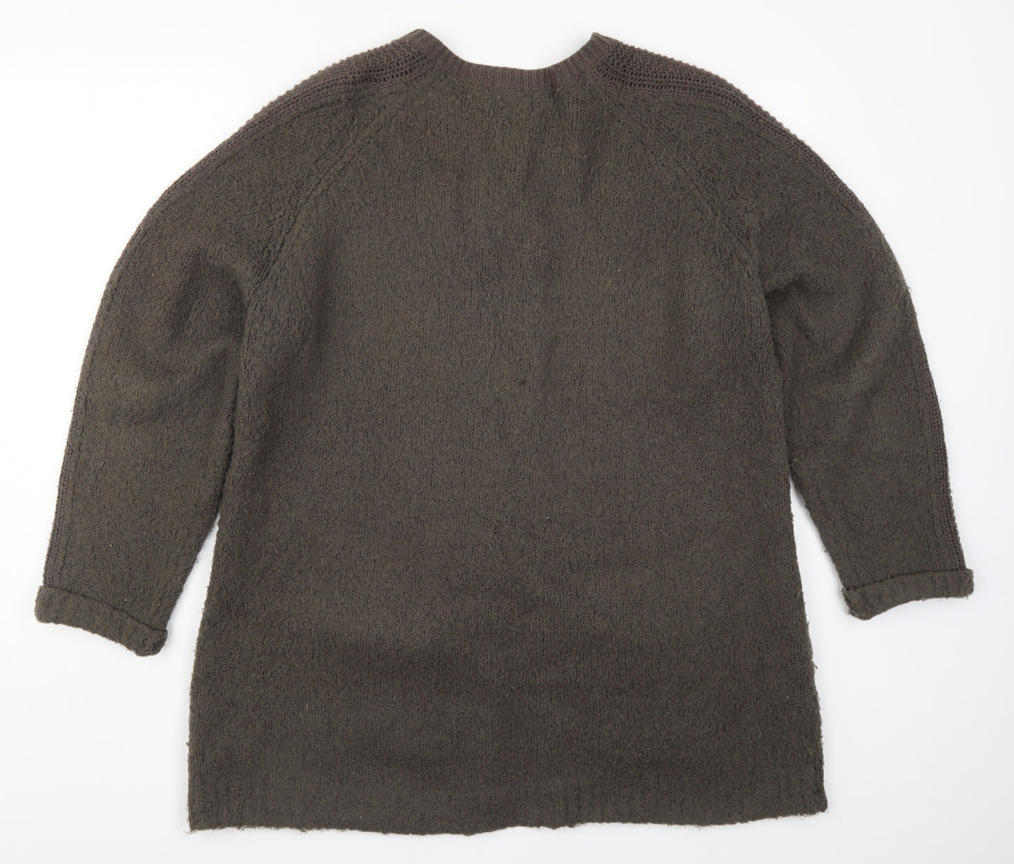 Marks and Spencer Womens Green  Knit Cardigan Jumper Size 18