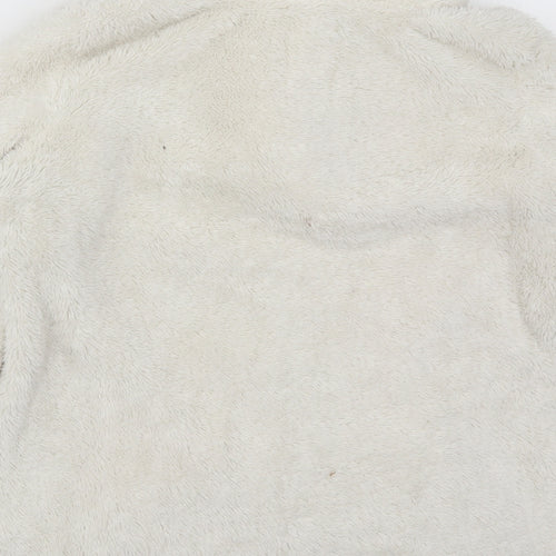 NEXT Womens White Solid  Top Pyjama Top Size S