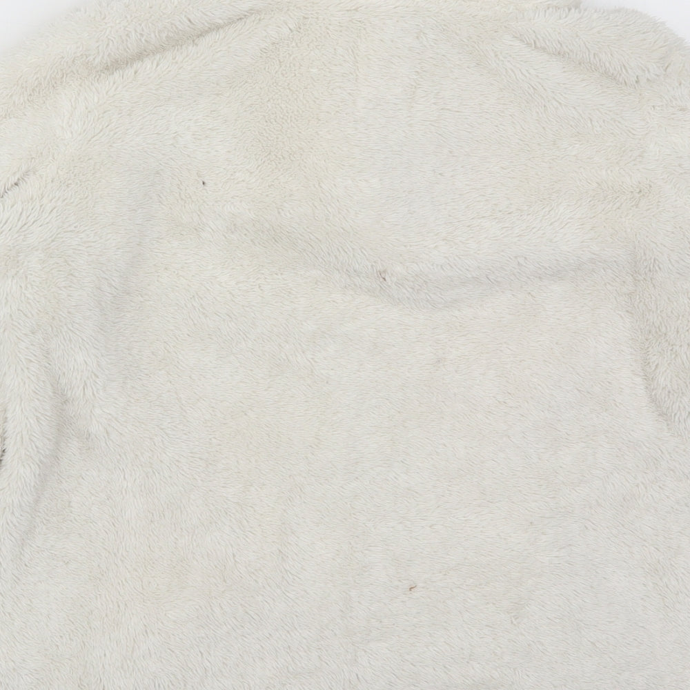 NEXT Womens White Solid  Top Pyjama Top Size S