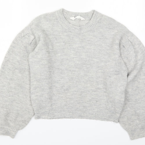 H&M Boys Grey  Knit Pullover Jumper Size 11-12 Years