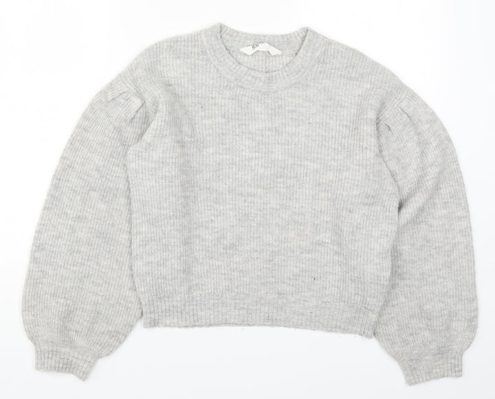 H&M Boys Grey Knit Pullover Jumper Size 11-12 Years