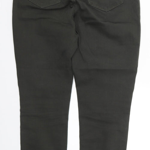 Warehouse Womens Green  Denim Skinny Jeans Size 12 L25 in