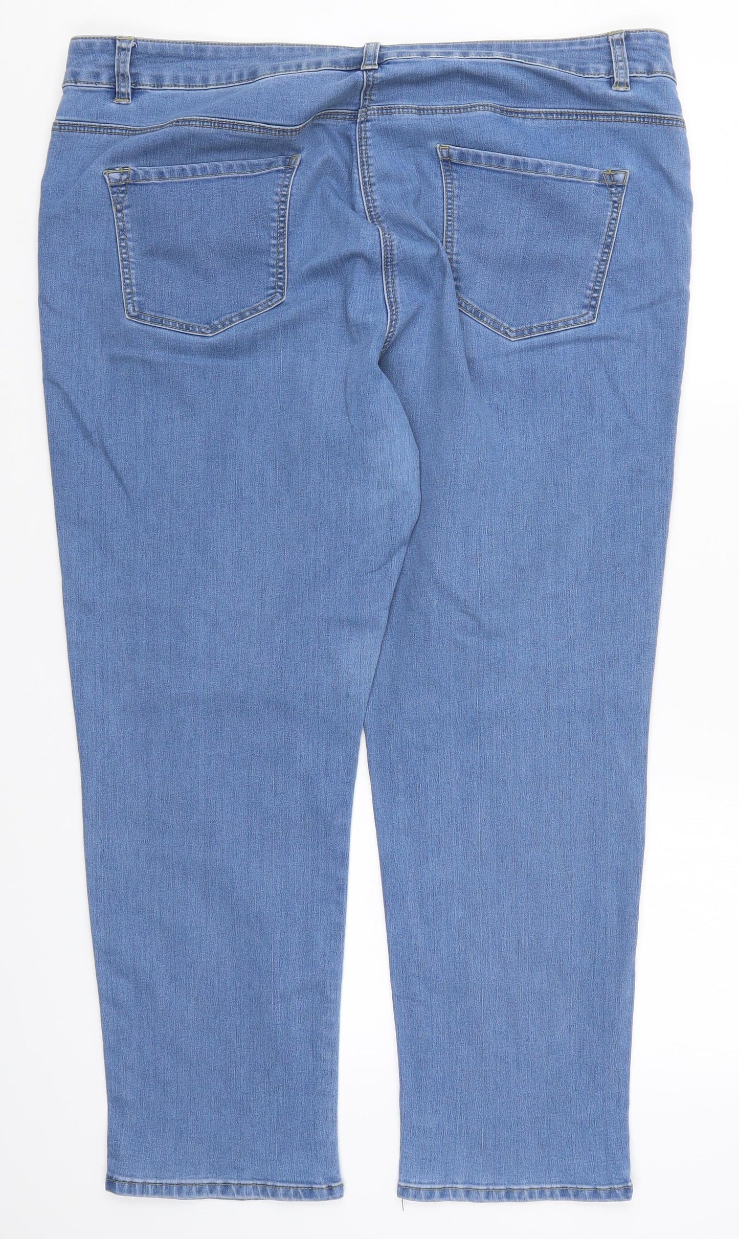 Bonmarché Womens Blue  Denim Tapered Jeans Size 18 L27 in
