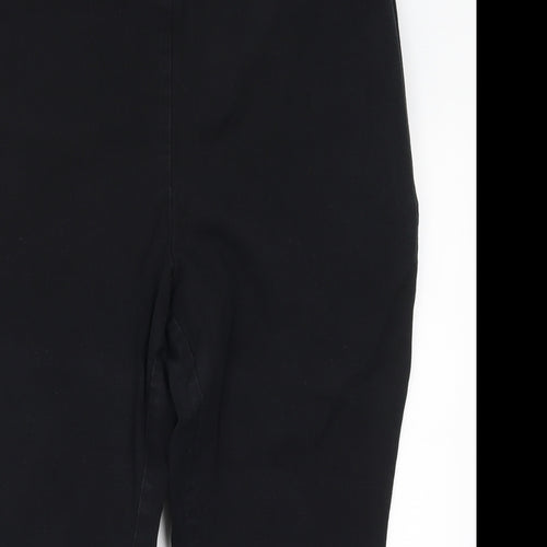 Marks and Spencer Womens Black  Denim Cropped Jeans Size 16 L22.5 in