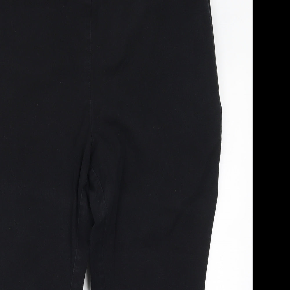 Marks and Spencer Womens Black  Denim Cropped Jeans Size 16 L22.5 in