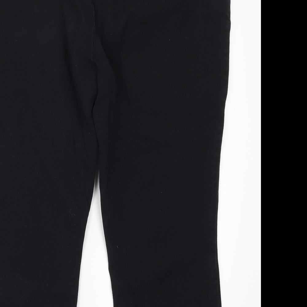 Marks and Spencer Womens Black  Denim Cropped Jeans Size 16 L22.5 in