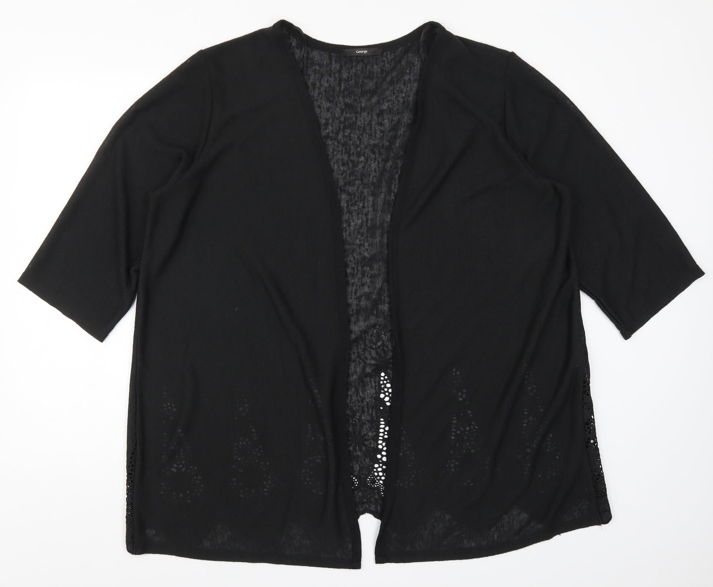 George Womens Black   Cardigan Jumper Size 24