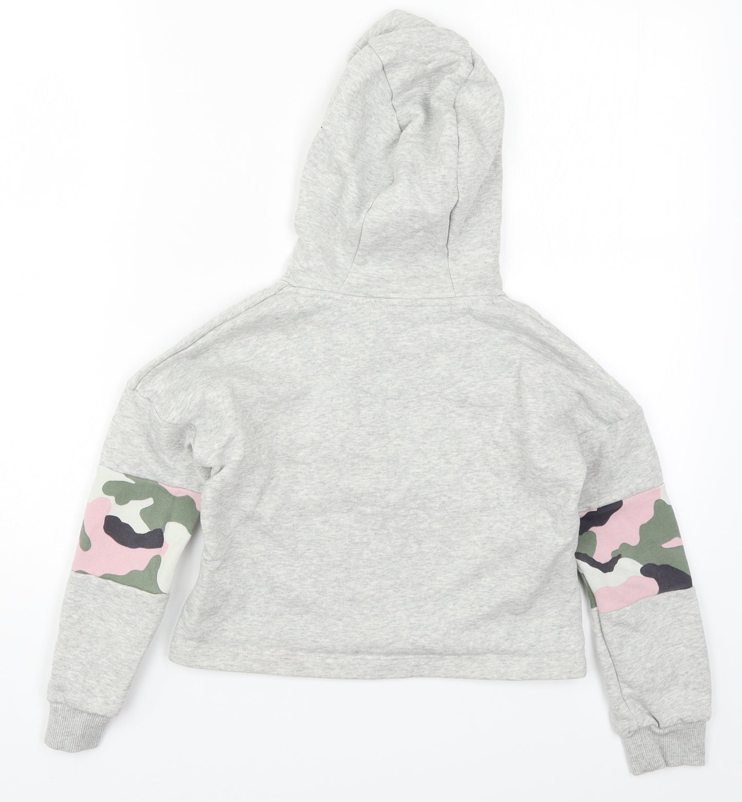 F&F Girls Multicoloured Camouflage  Pullover Hoodie Size 7-8 Years  - Dream