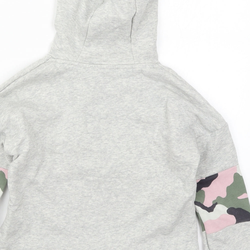 F&F Girls Multicoloured Camouflage  Pullover Hoodie Size 7-8 Years  - Dream