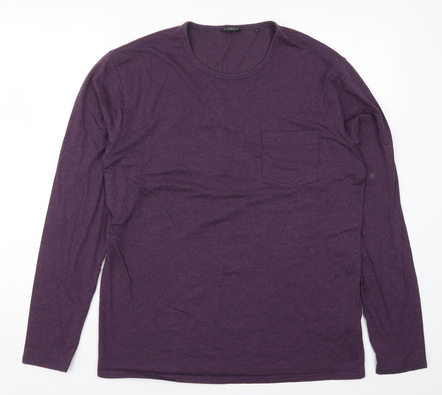 Marks and Spencer Mens Purple    T-Shirt Size L