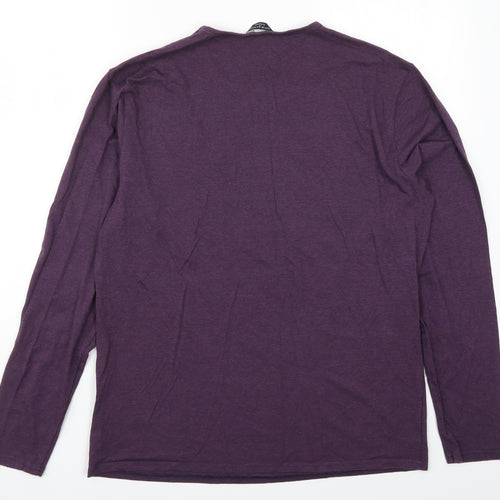 Marks and Spencer Mens Purple    T-Shirt Size L