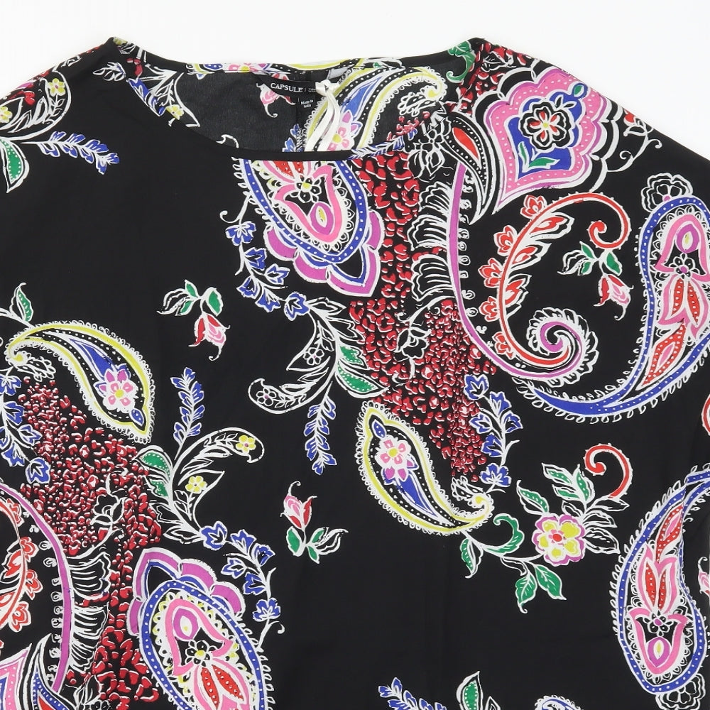 Capsule Womens Multicoloured Paisley  Basic T-Shirt Size 22