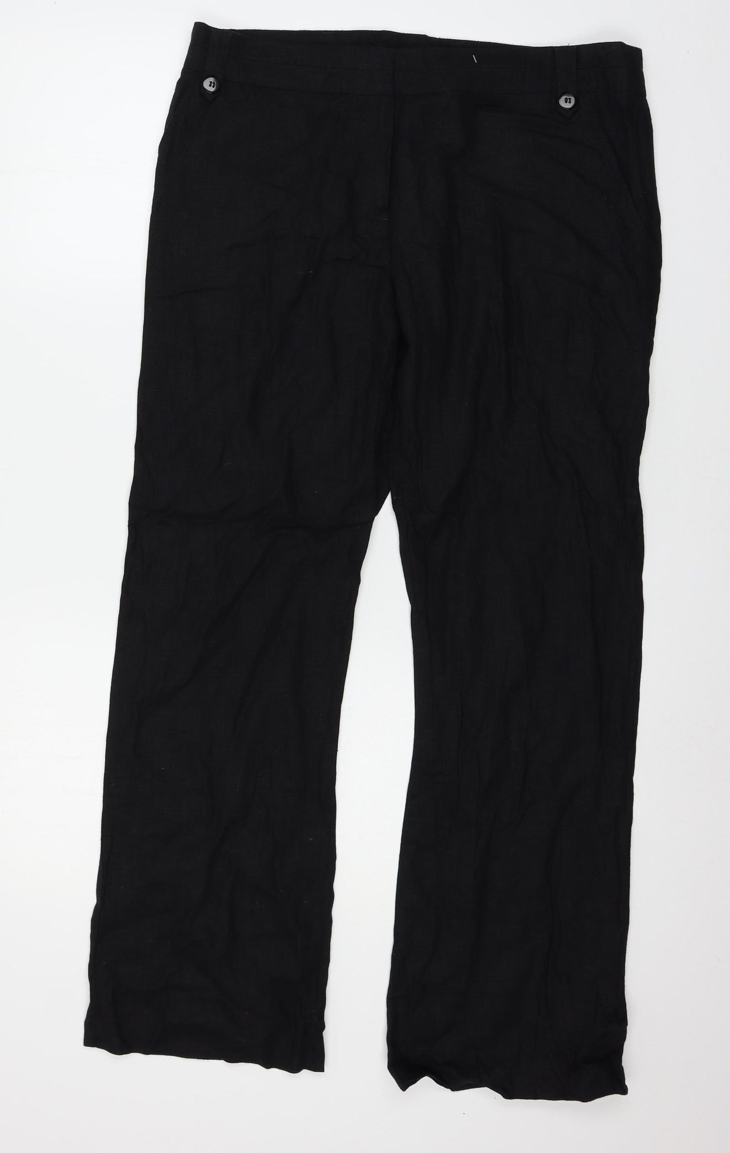George Womens Black   Trousers  Size 14 L29 in